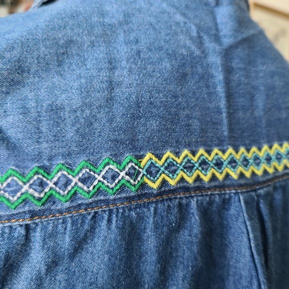 Embroidered Button Down By Girl Krazy - Picture 13 of 15